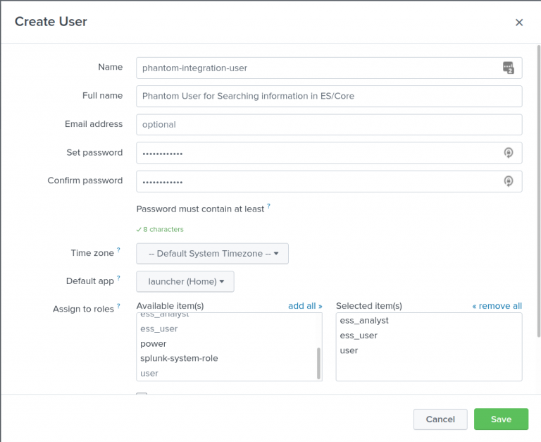 splunk phantom system requirements